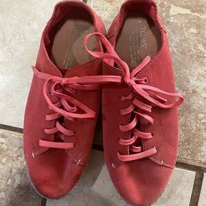 TOMs lace-up espadrille sneakers 7.5